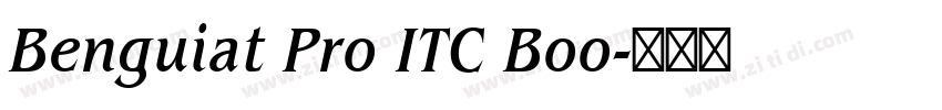 Benguiat Pro ITC Boo字体转换